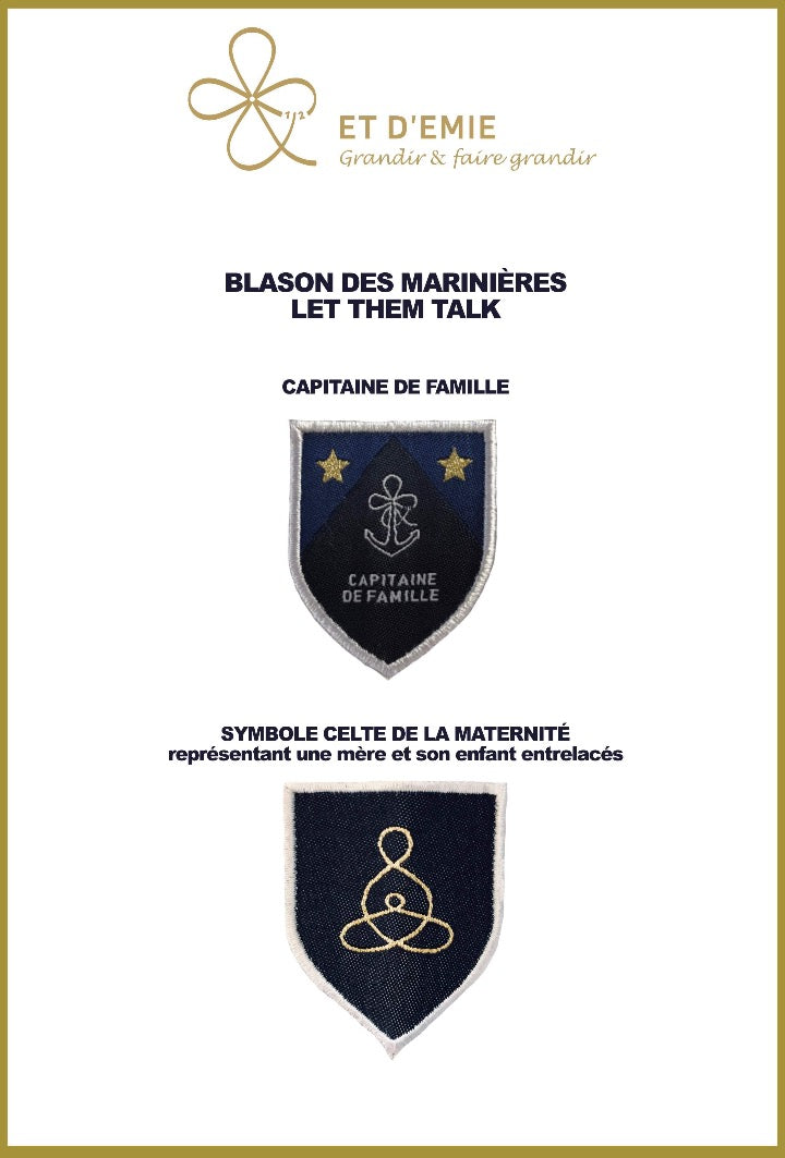 Unisex organic cotton sailor shirt LET THEM TALK with embroidery 🇫🇷