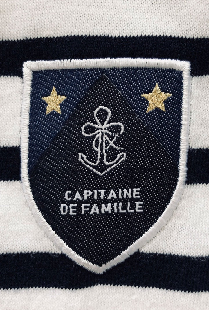 Unisex organic cotton sailor shirt LET THEM TALK with embroidery 🇫🇷