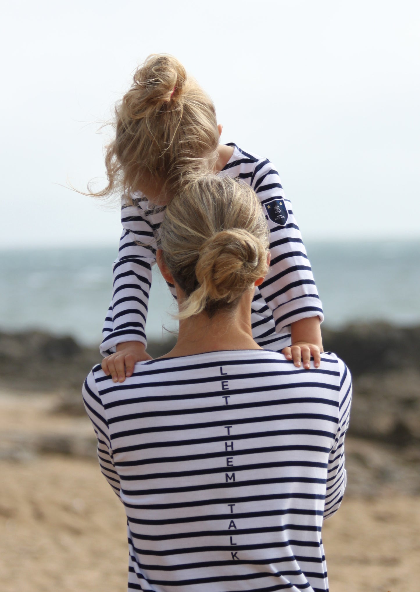 Children's organic cotton sailor shirt HAPPY ET D'EMIE embroidered from 1A1/2 to 11A1/2 - Half anniversary collection π«π·