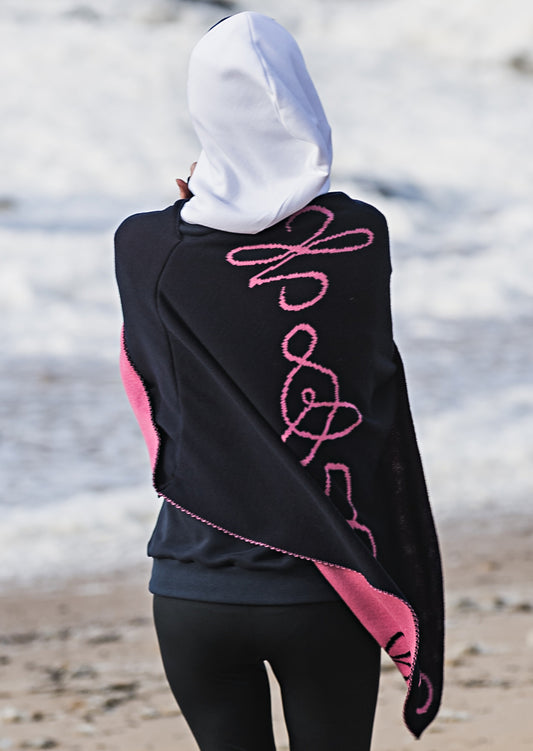 Poncho FAMILY CONNECTED 100% virgin wool 🇫🇷