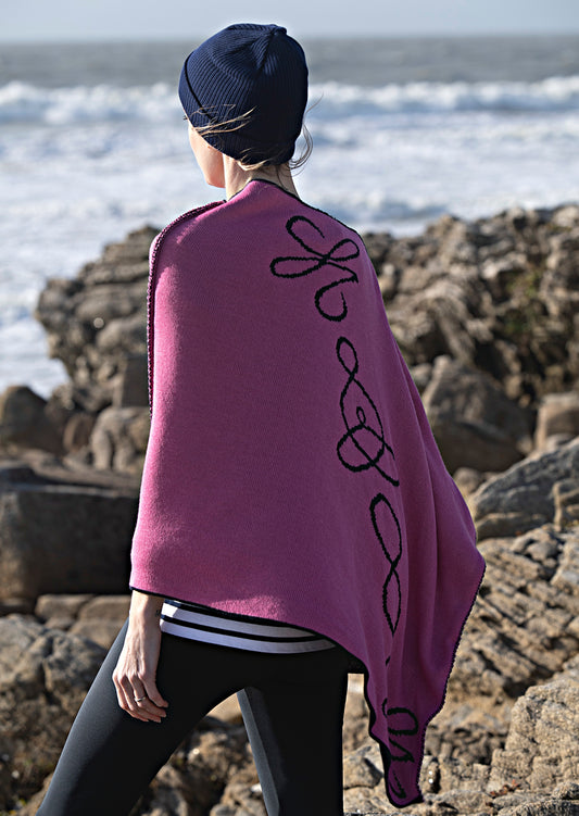 Poncho FAMILY CONNECTED 100% virgin wool 🇫🇷