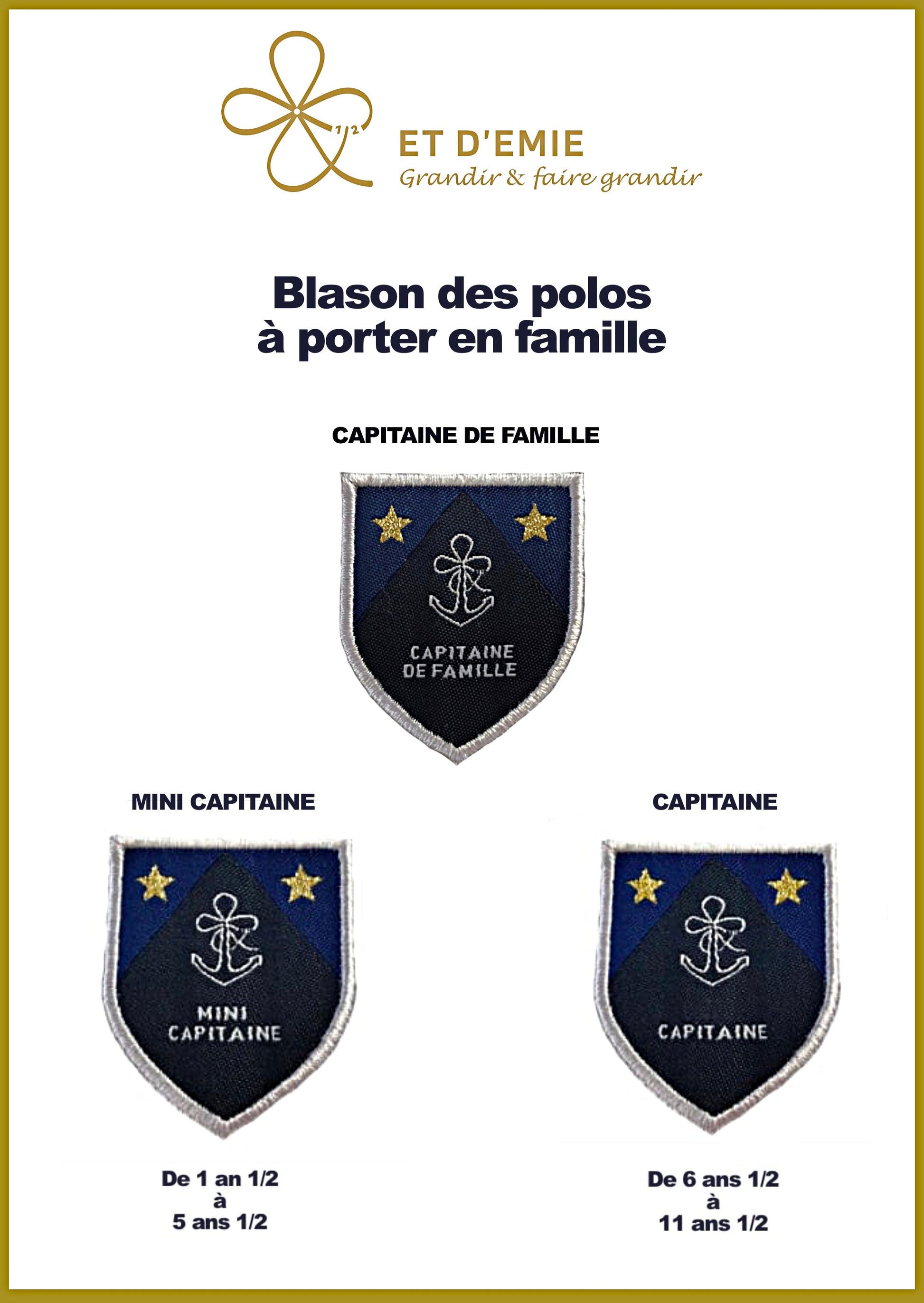 ET D'EMIE marque de vêtements ecoresponsable créée et fabriquée en France pour la famille pour grandir et faire grandir. Designed in Bretagne made in France.