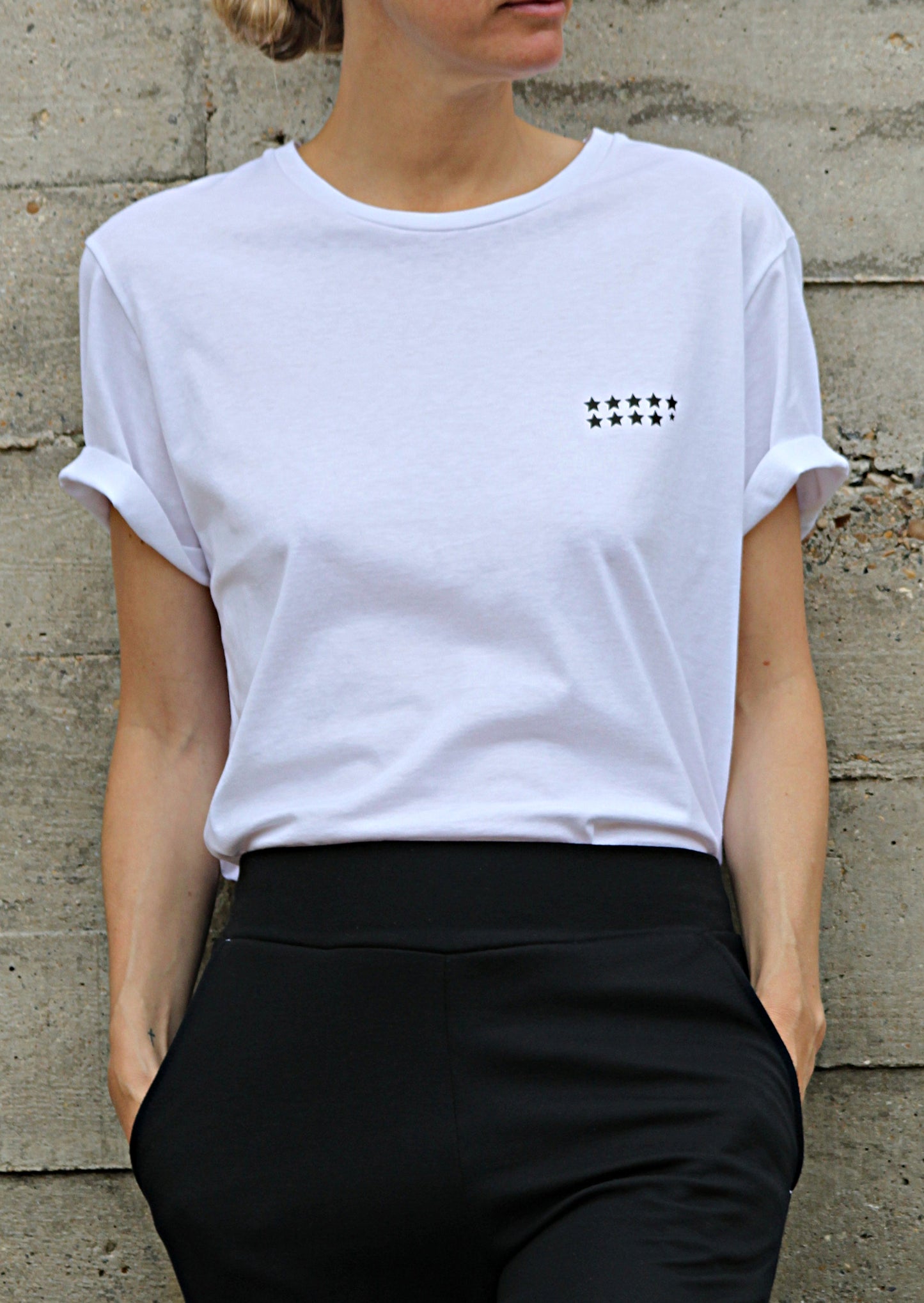 Unisex organic cotton T-shirt 9 MONTHS FOR A 1/2 OF YOU & 1/2 OF ME 🇫🇷