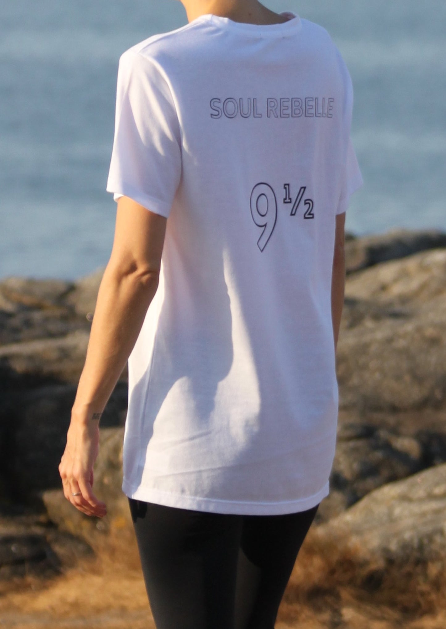 Unisex organic cotton T-shirt 9 MONTHS FOR A 1/2 OF YOU & 1/2 OF ME 🇫🇷