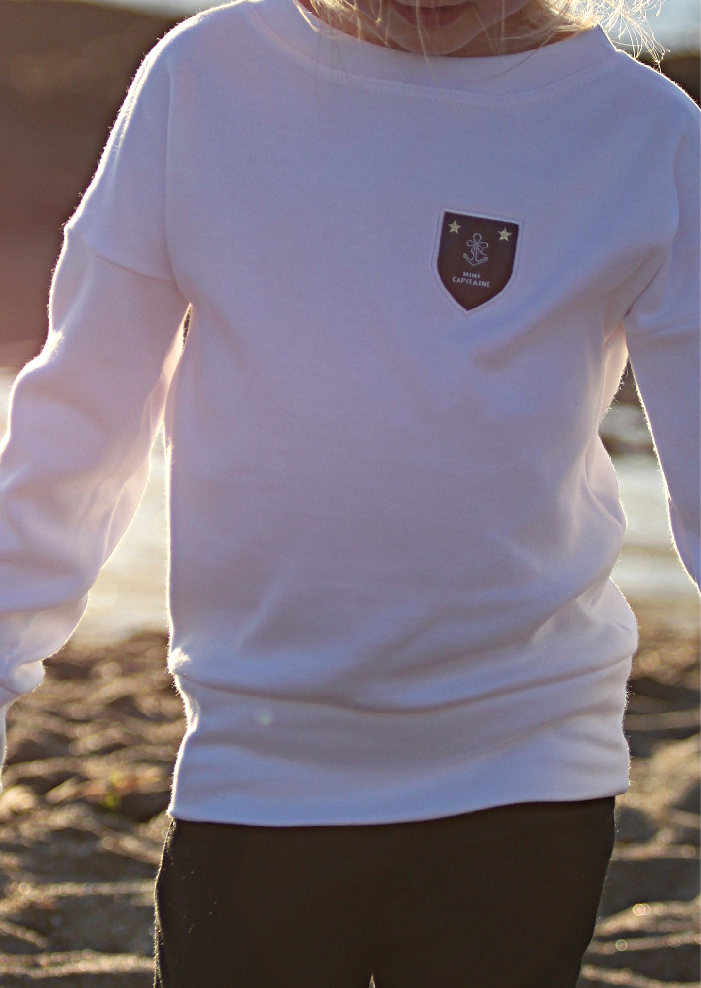 Children's organic cotton sweatshirt MINI CAPITAINE / CAPITAINE embroidered 🇫🇷
