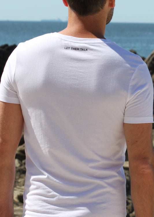 Unisex organic cotton T-shirt LET THEM TALK 🇫🇷