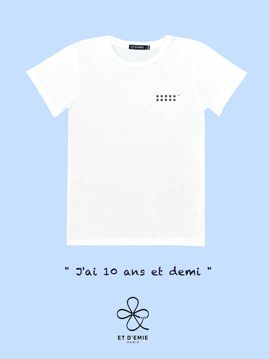 REBELLE "I'm 10 and a half" t-shirt in organic cotton π«π·