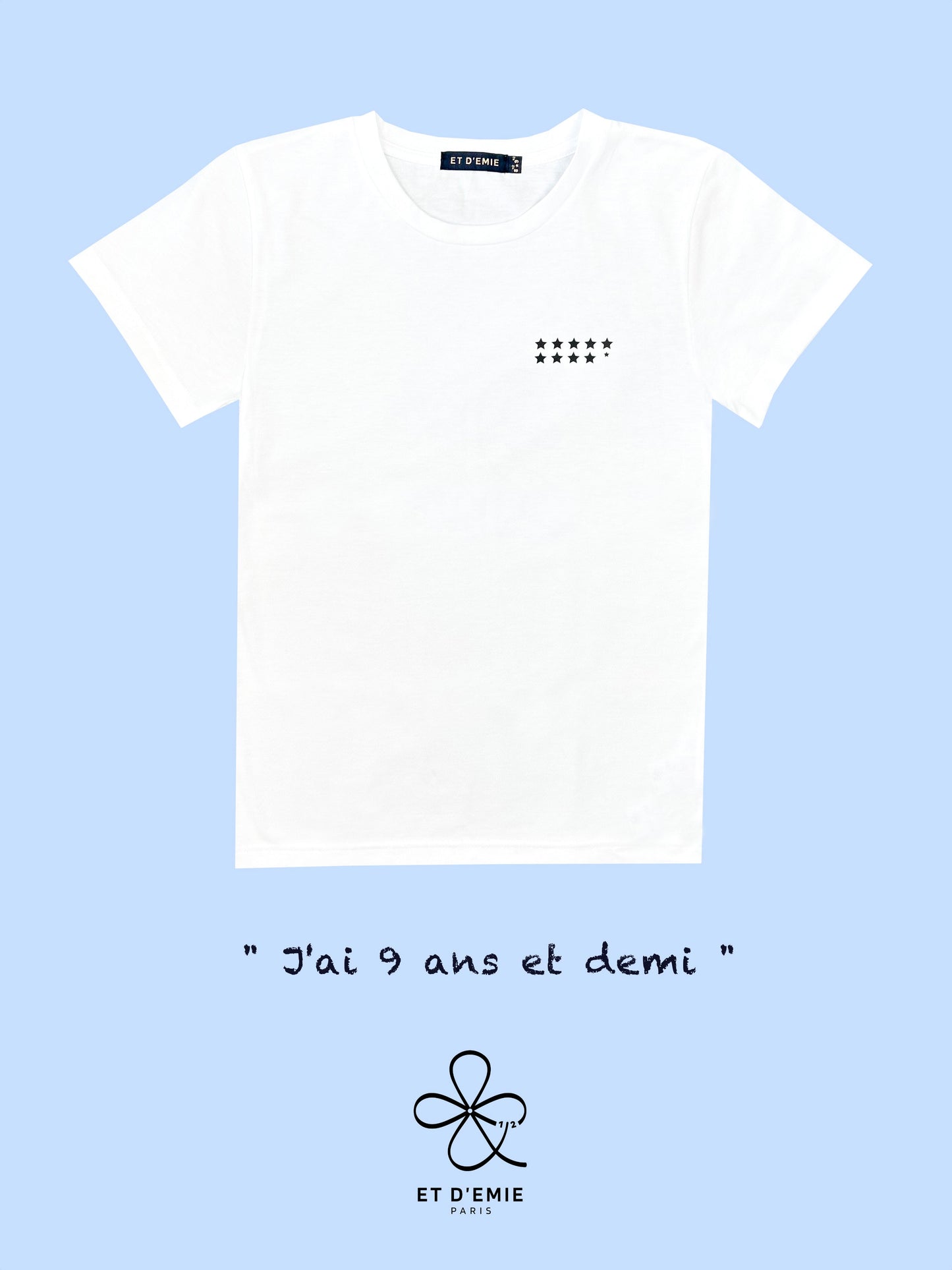 REBELLE "I'm 9 and a half" t-shirt in organic cotton 🇫🇷
