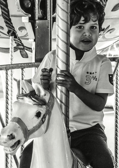 Polo MINI CAPITAINE - SOUL REBELLE " J'ai 2 ans et demi" brodé en coton piqué bio ivoire🇫🇷
