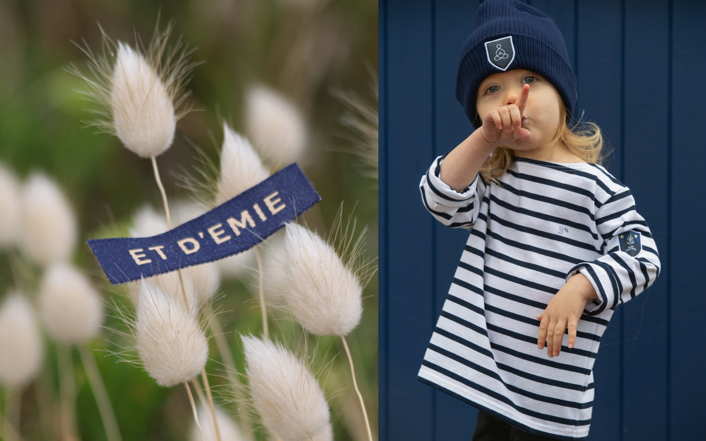 MINI CAPTAIN sailor shirt "I'm 3 and a half years old" embroidered in organic cotton 🇫🇷